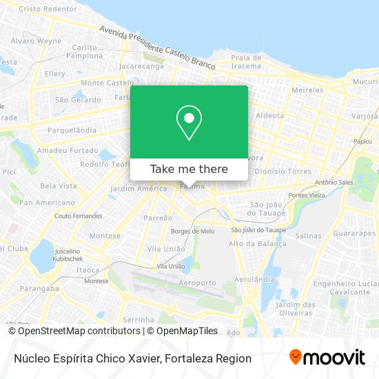 Núcleo Espírita Chico Xavier map