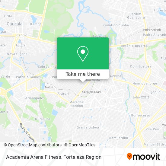 Academia Arena Fitness map
