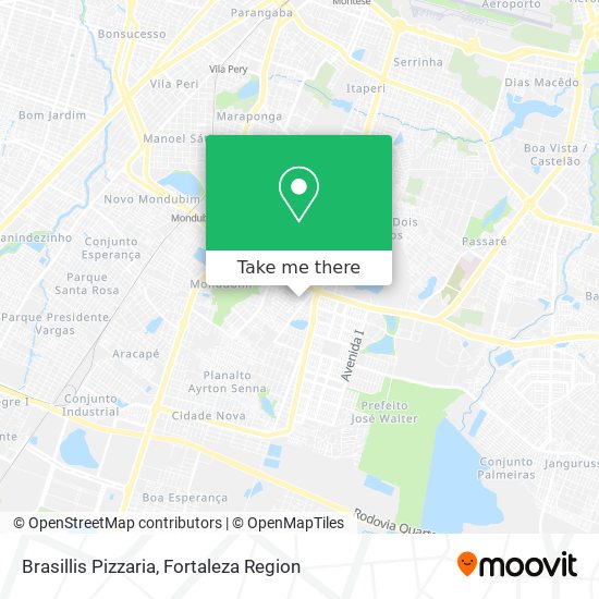 Brasillis Pizzaria map