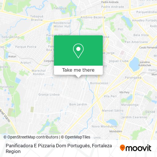 Panificadora E Pizzaria Dom Português map