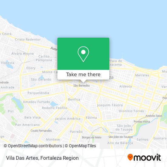 Vila Das Artes map