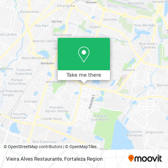 Mapa Vieira Alves Restaurante