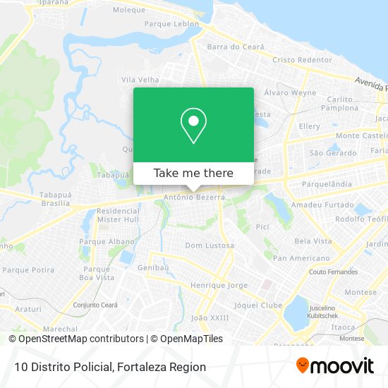 10 Distrito Policial map