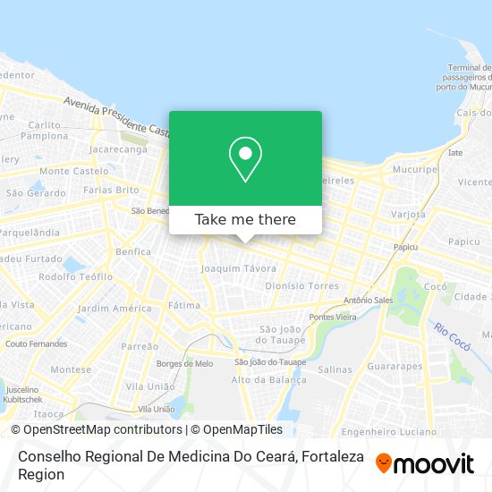 Conselho Regional De Medicina Do Ceará map