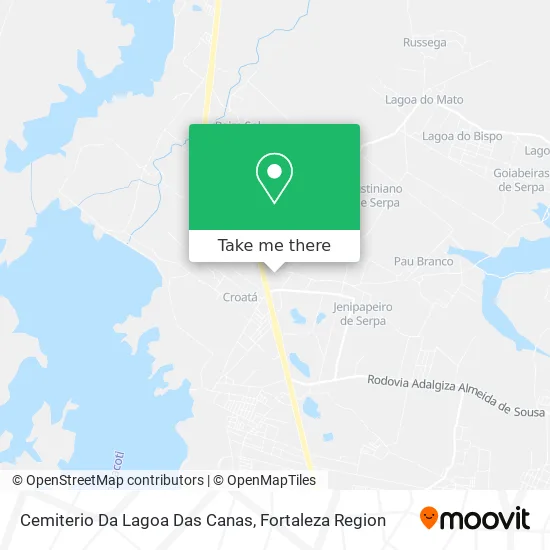 Cemiterio Da Lagoa Das Canas map