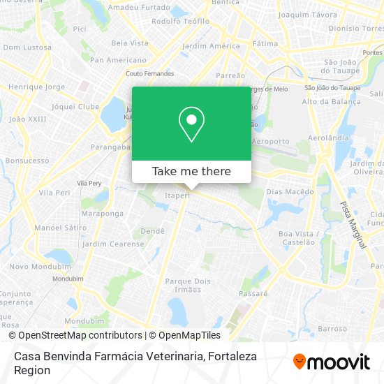 Casa Benvinda Farmácia Veterinaria map
