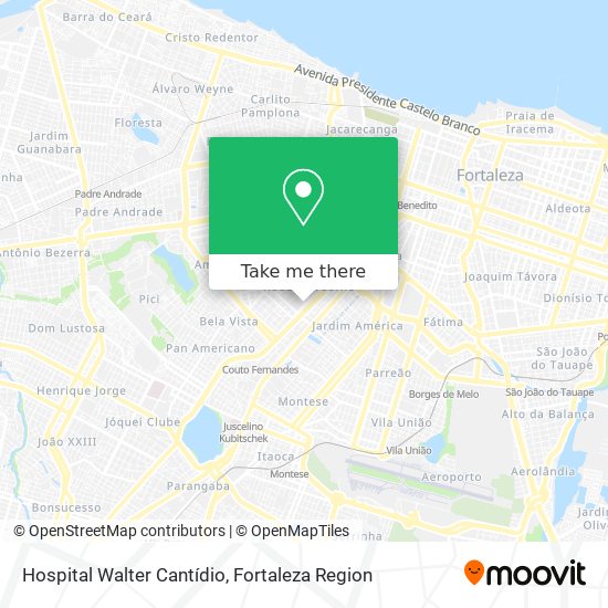 Hospital Walter Cantídio map