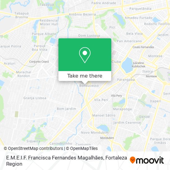 E.M.E.I.F. Francisca Fernandes Magalhães map