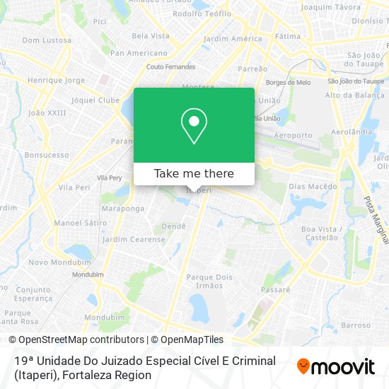 19ª Unidade Do Juizado Especial Cível E Criminal (Itaperi) map
