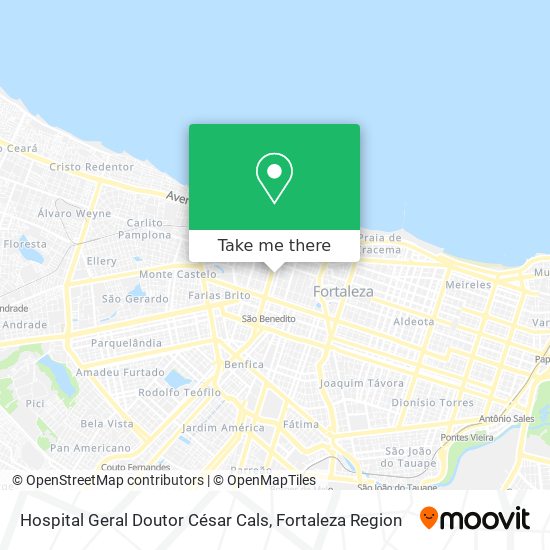 Hospital Geral Doutor César Cals map