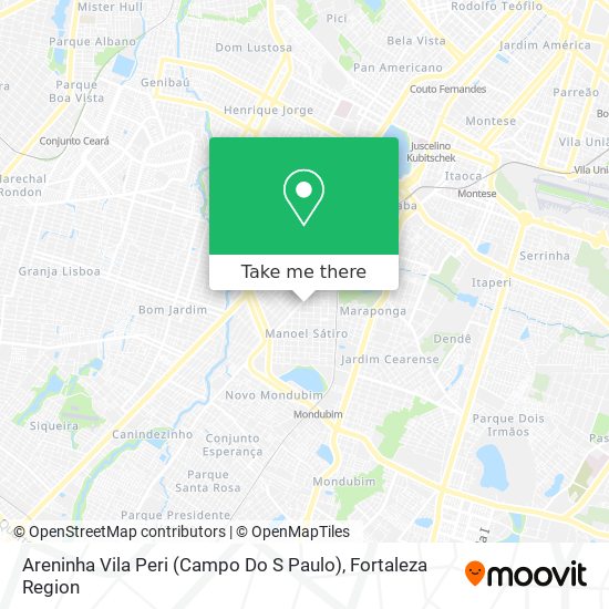 Mapa Areninha Vila Peri (Campo Do S Paulo)