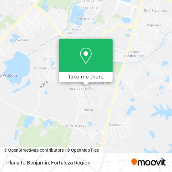 Planalto Benjamin map