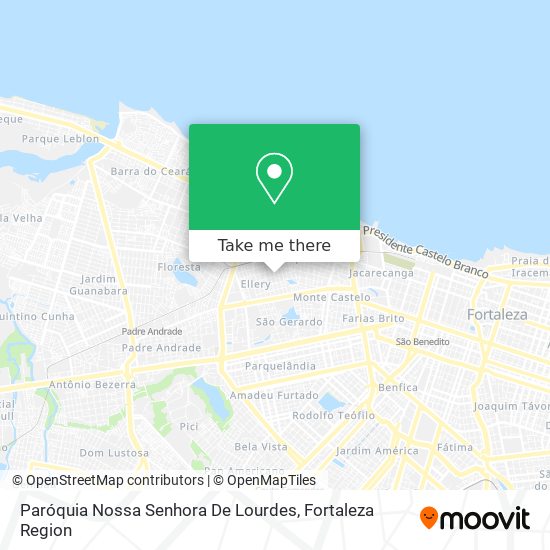 Mapa Paróquia Nossa Senhora De Lourdes