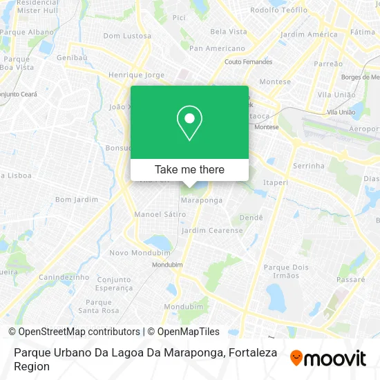 Parque Urbano Da Lagoa Da Maraponga map