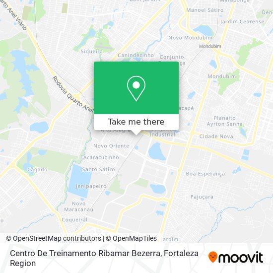 Mapa Centro De Treinamento Ribamar Bezerra