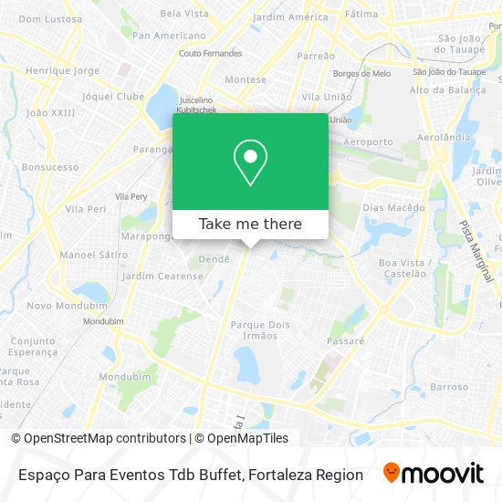 Espaço Para Eventos Tdb Buffet map