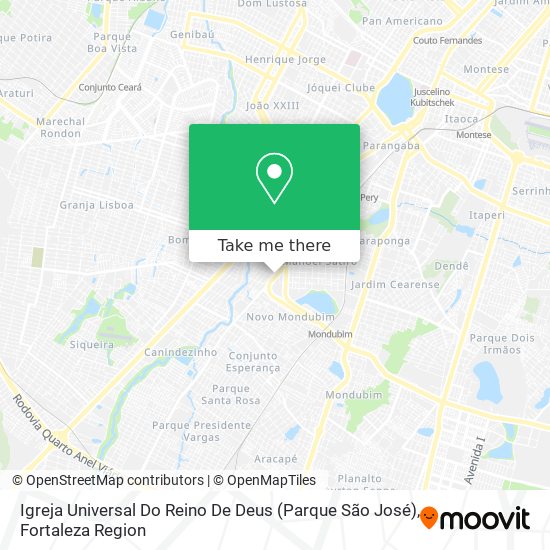 Igreja Universal Do Reino De Deus (Parque São José) map