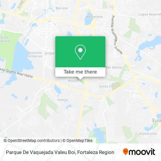 Mapa Parque De Vaquejada Valeu Boi