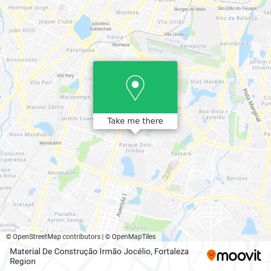 Mapa Material De Construção Irmão Jocélio