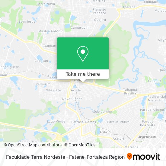 Faculdade Terra Nordeste - Fatene map