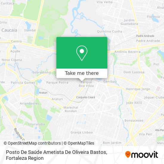 Posto De Saúde Ametista De Oliveira Bastos map