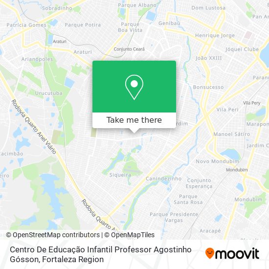 Centro De Educação Infantil Professor Agostinho Gósson map