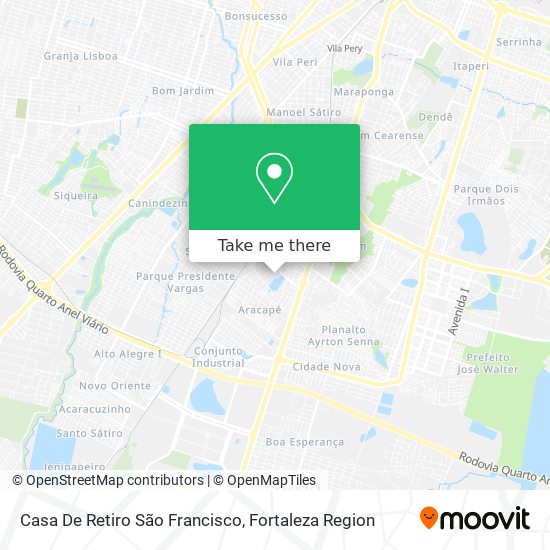 Casa De Retiro São Francisco map