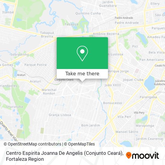 Mapa Centro Espirita Joanna De Angelis (Conjunto Ceará)