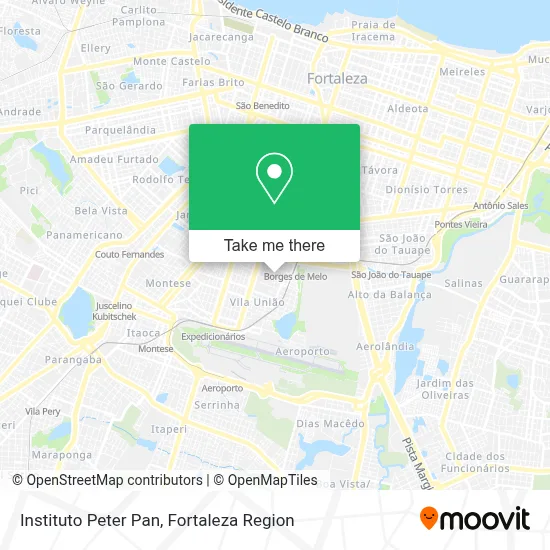 Instituto Peter Pan map