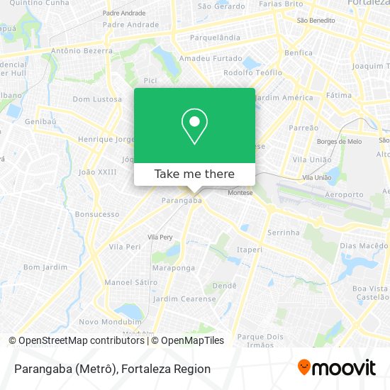 Parangaba (Metrô) map