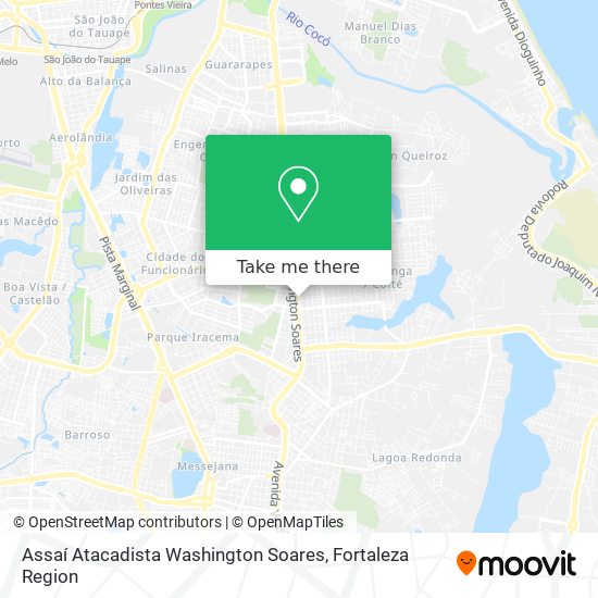 Mapa Assaí Atacadista Washington Soares