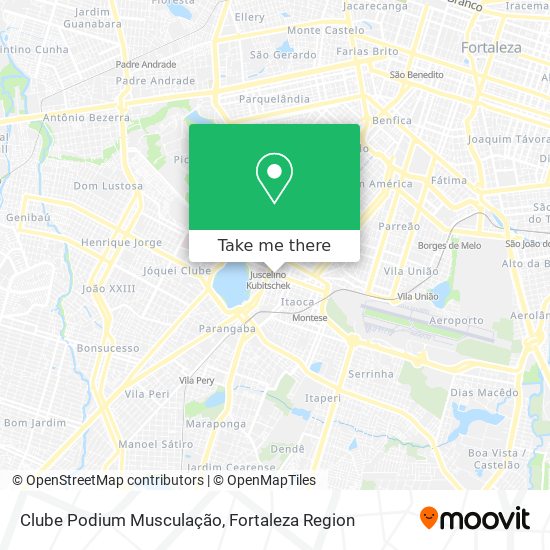 Clube Podium Musculação map