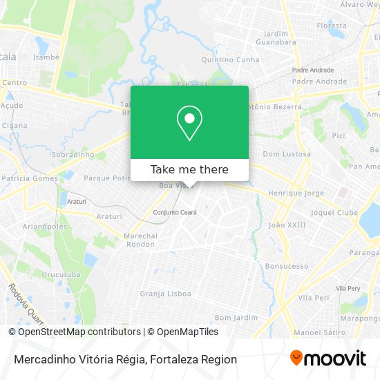 Mercadinho Vitória Régia map