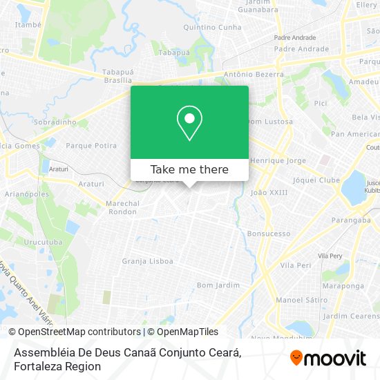 Assembléia De Deus Canaã Conjunto Ceará map