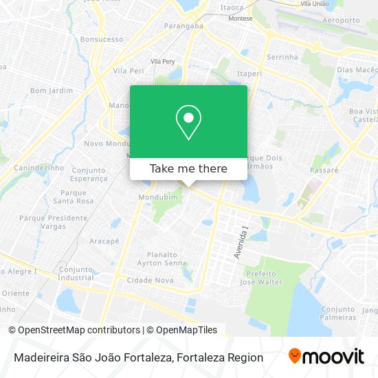 Madeireira São João Fortaleza map