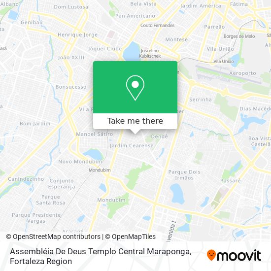 Assembléia De Deus Templo Central Maraponga map