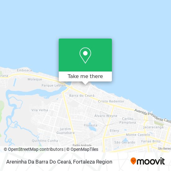 Mapa Areninha Da Barra Do Ceará