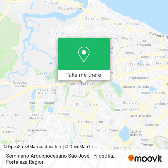 Seminário Arquidiocesano São José - Filosofia map