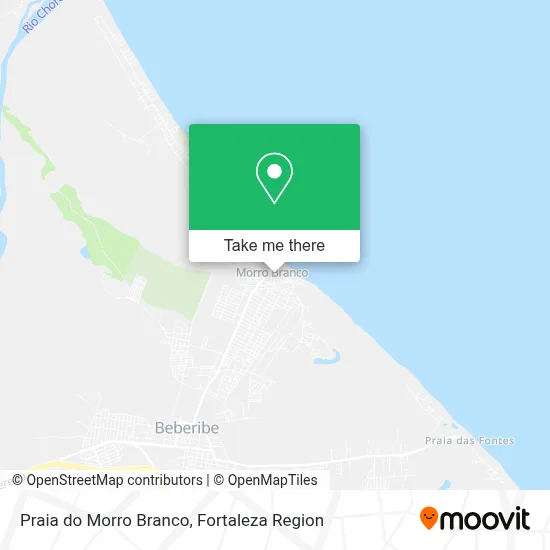 Praia do Morro Branco map