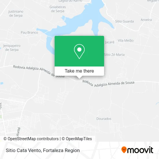 Sitio Cata Vento map