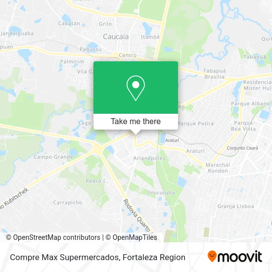 Compre Max Supermercados map