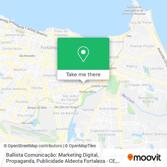 Mapa Ballista Comunicação: Marketing Digital, Propaganda, Publicidade Aldeota Fortaleza - CE