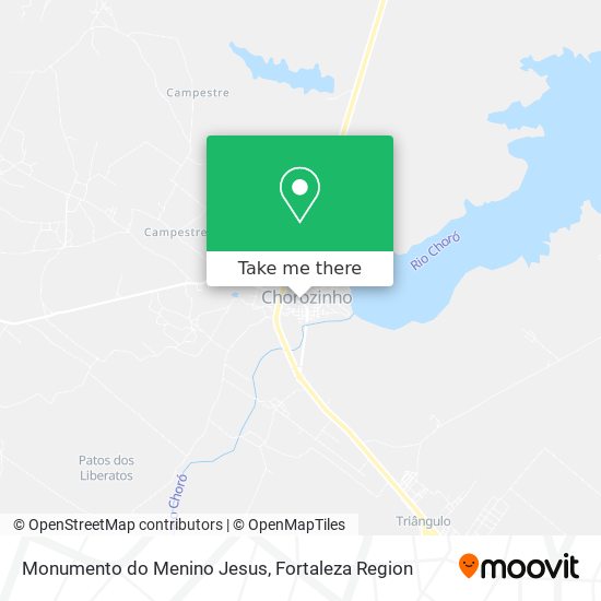 Mapa Monumento do Menino Jesus