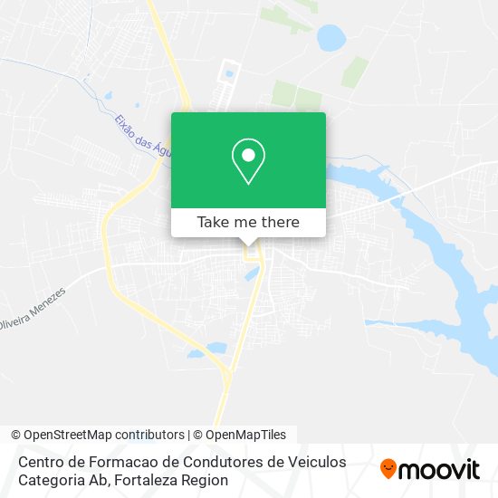 Mapa Centro de Formacao de Condutores de Veiculos Categoria Ab