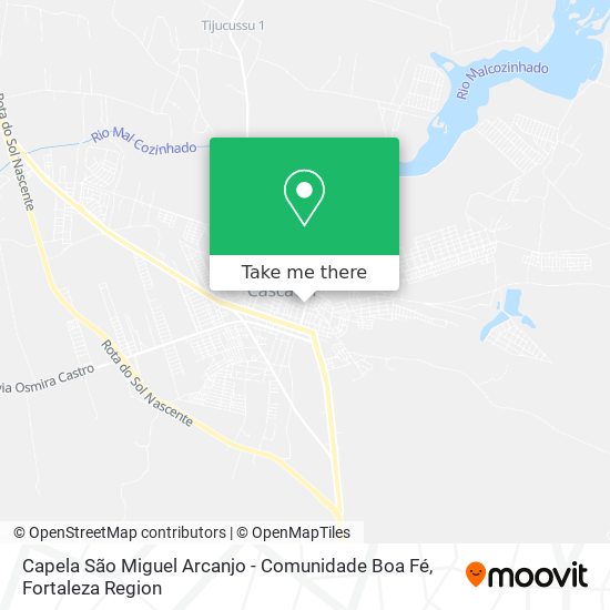Capela São Miguel Arcanjo - Comunidade Boa Fé map