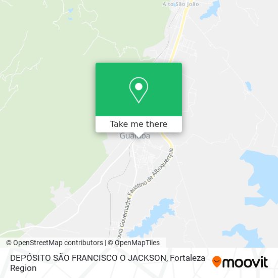 Mapa DEPÓSITO SÃO FRANCISCO O JACKSON