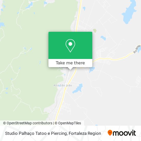 Studio Palhaço Tatoo e Piercing map