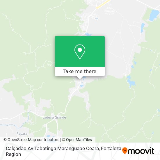 Calçadão Av Tabatinga Maranguape Ceara map