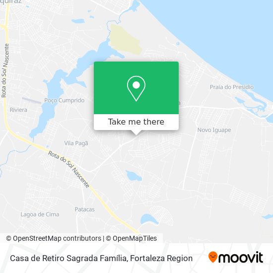 Casa de Retiro Sagrada Família map