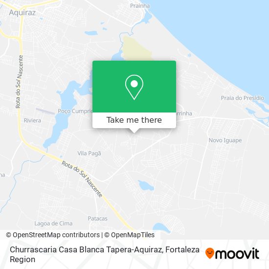 Churrascaria Casa Blanca Tapera-Aquiraz map